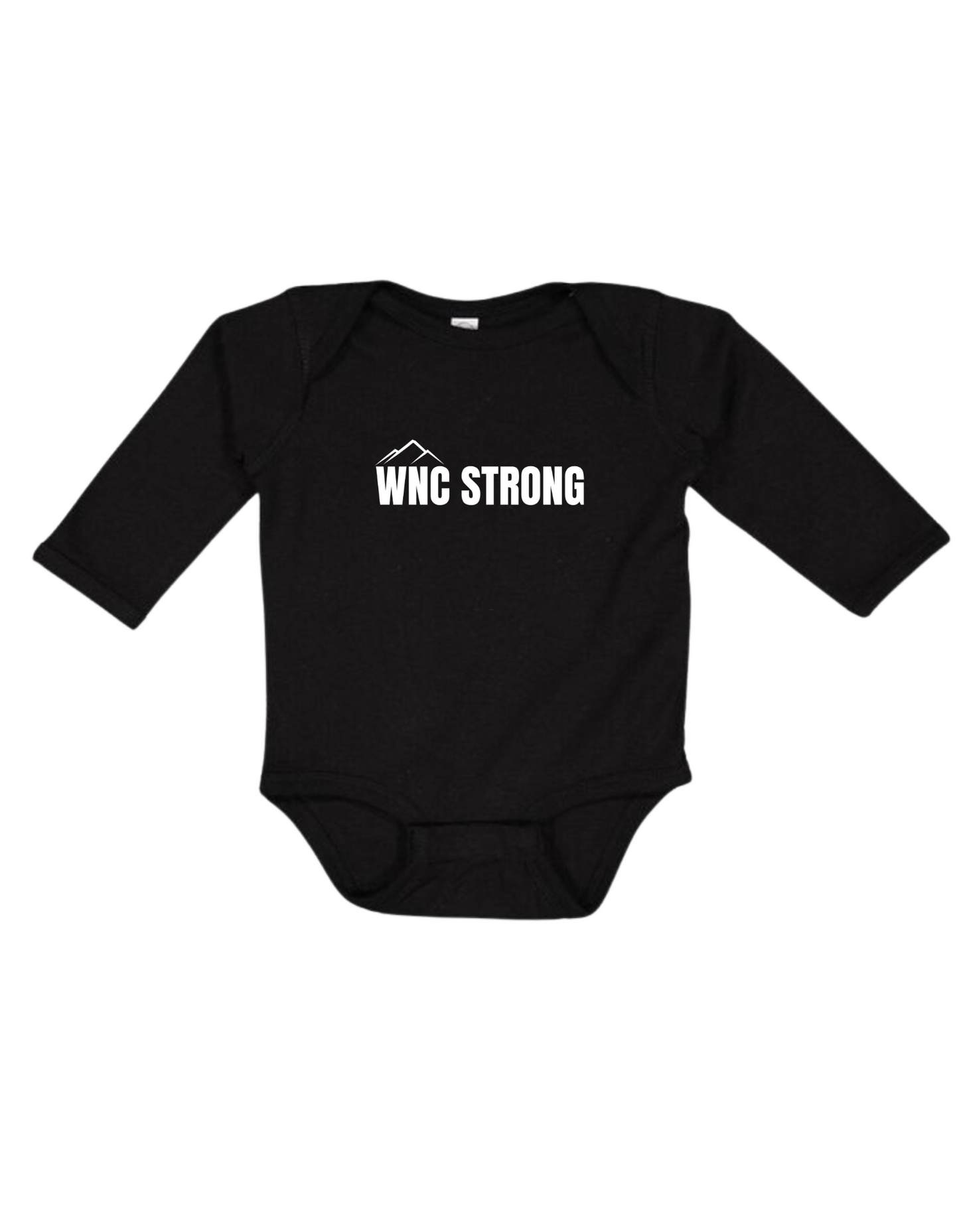 WNC Strong Long Sleeve Onesie - Donate to Support