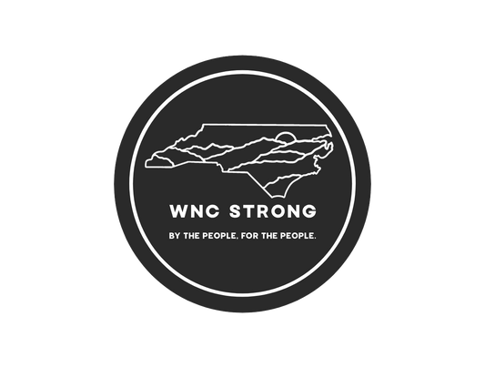 WNC Strong Sticker- Black & White