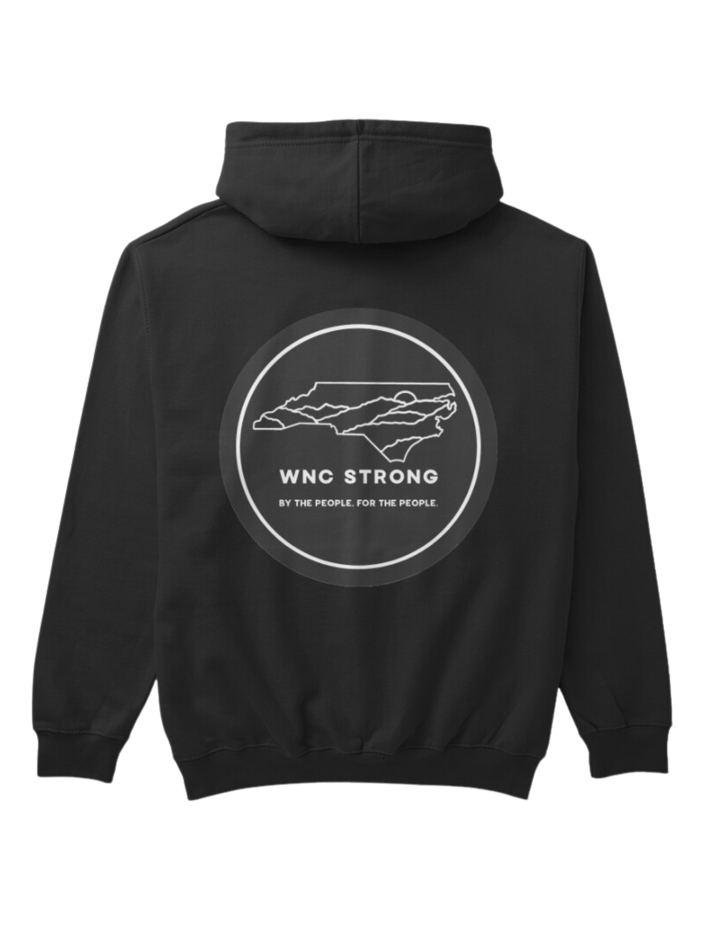 Donate-Back in Black WNC Strong Hoodie