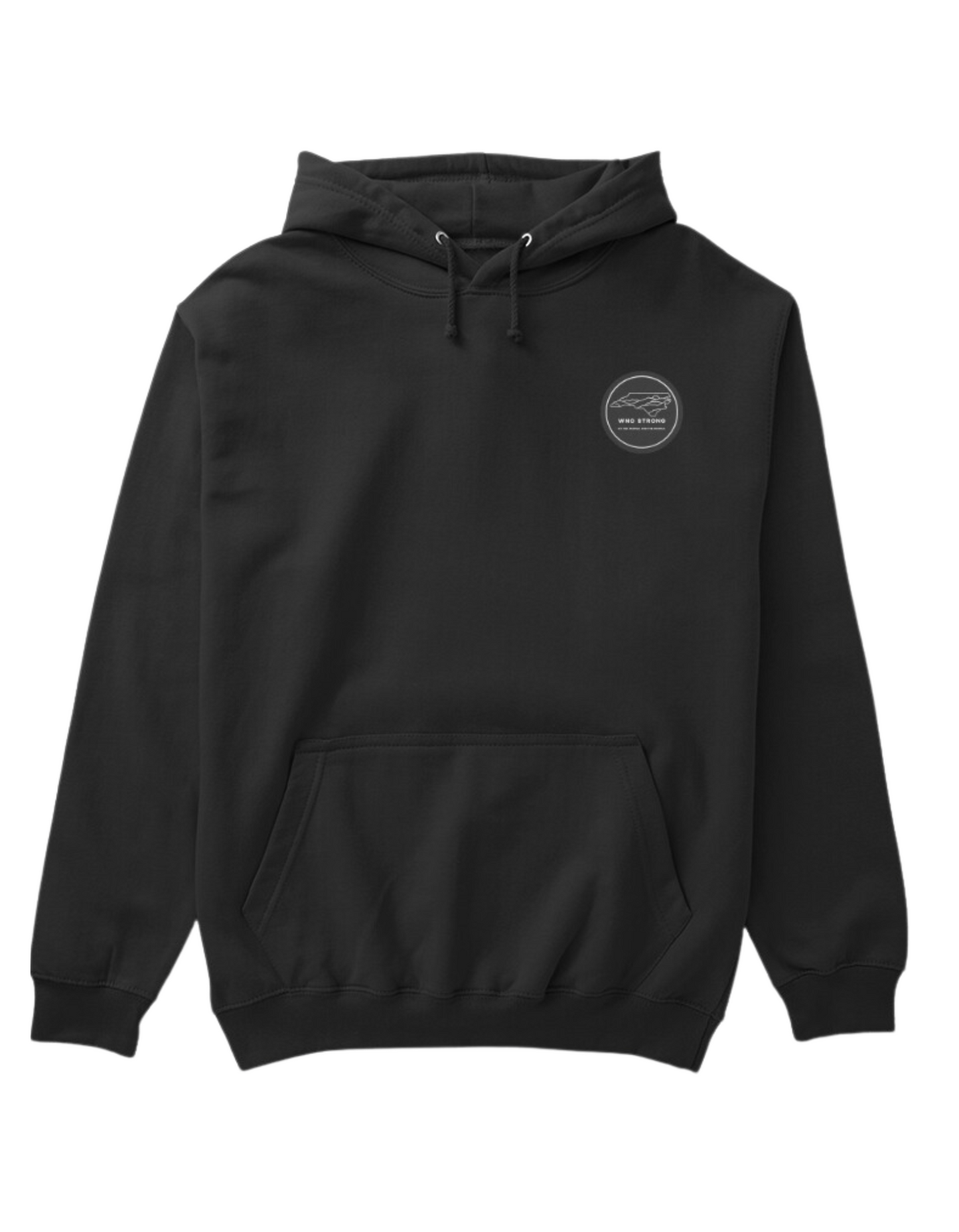 Donate-Back in Black WNC Strong Hoodie