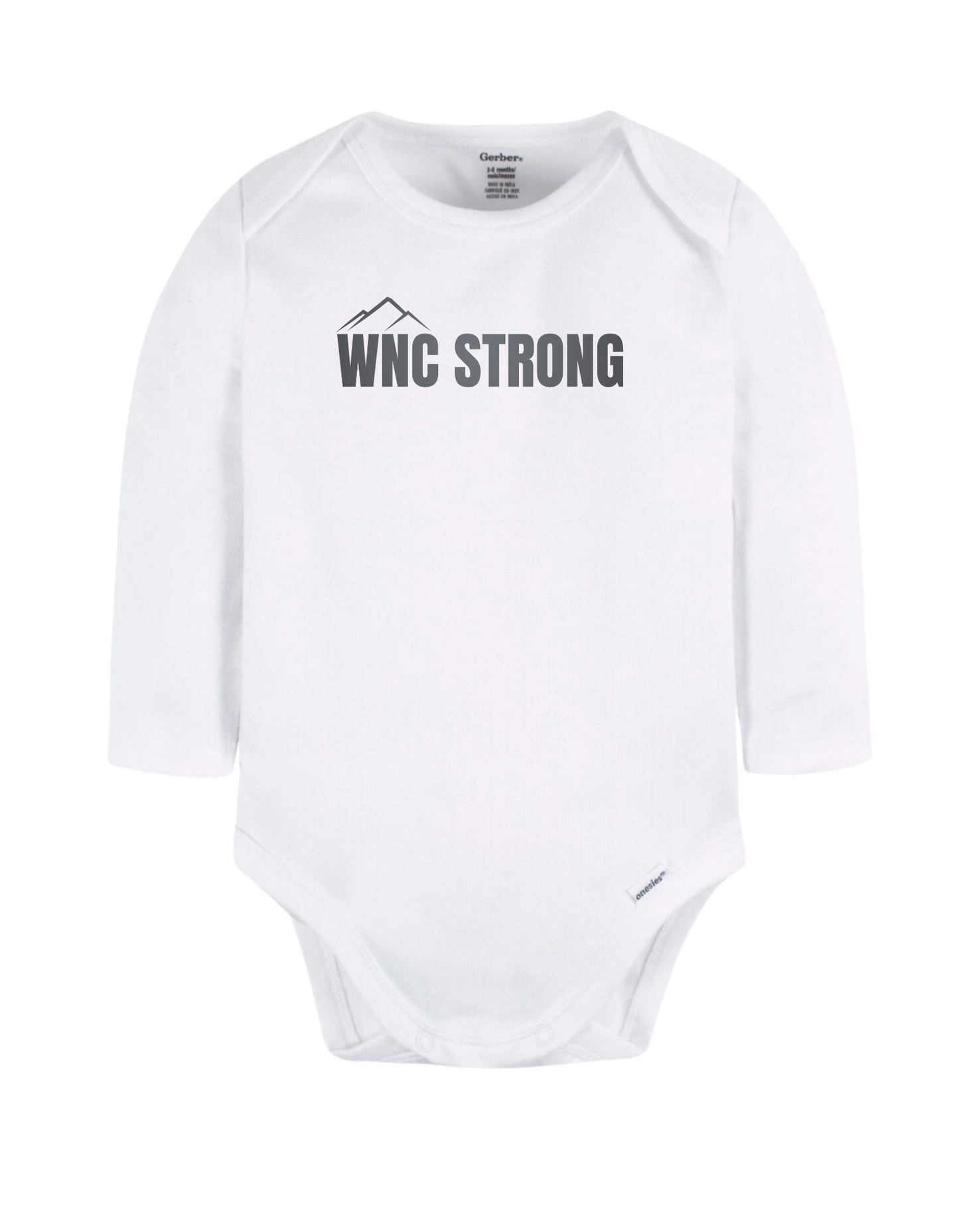 WNC Strong Long Sleeve Onesie